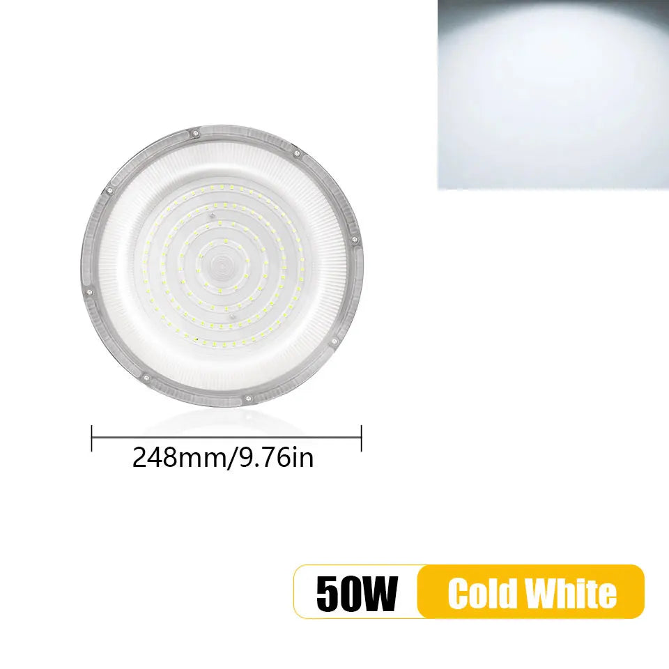 UFO LED High Bay Light 50W 100W 150W 200W 300W 400W 500W 600W IP66 AC85-265V 6500K
