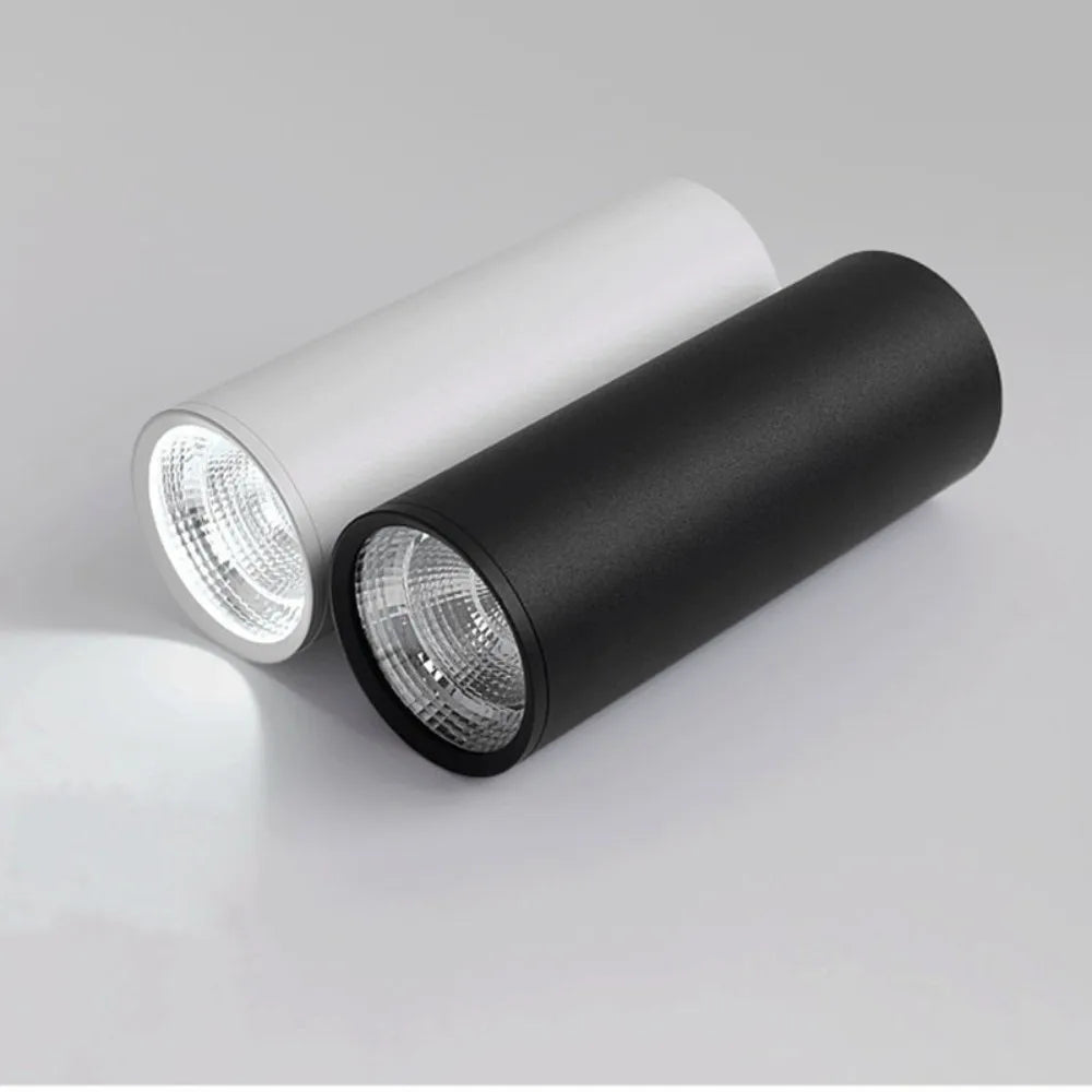 Dimmable Downlight Long Tube Surface Mounted Modern 7W 12W Led Spot Light Indoor Living Room Kitchen Store Office Ceiling Lamp