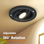 5W-18W Angle-Adjustable COB LED Recessed Downlight 360° Epistar CRI 90+ 110lm/W AC 85-265V