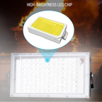 DC 12V LED Portable Flood Light 50W 100W Battery Clip 100lm/W CRI 85+ Camping Emergency Lamp