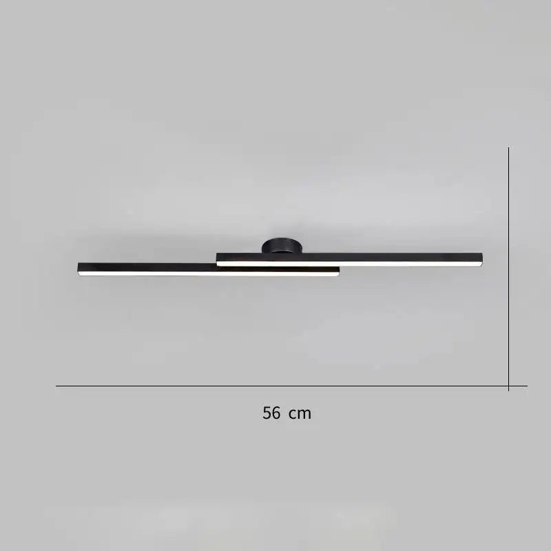 Modern LED Ceiling Light 3-Color Switch Remote Dimmable Black White Gold AC 90-260V