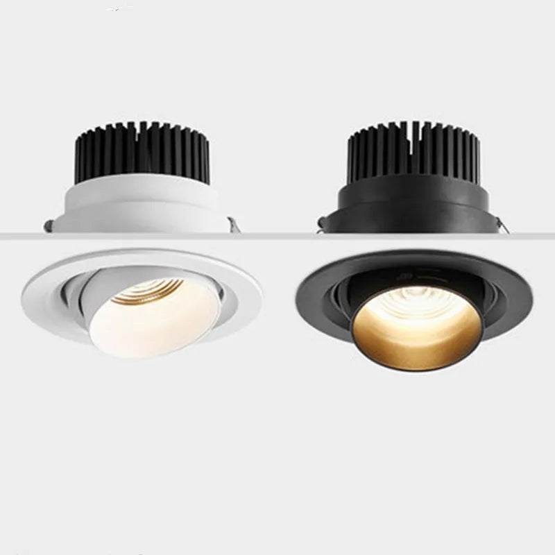 Adjustable Beam COB LED Recessed Downlight Spotlight