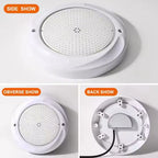 IP68 RGB LED Swimming Pool Light 18W 25W 35W DC 12V Wall Mounted Remote Control ABS PC Resin Filled D230mm Spa Pond Villa