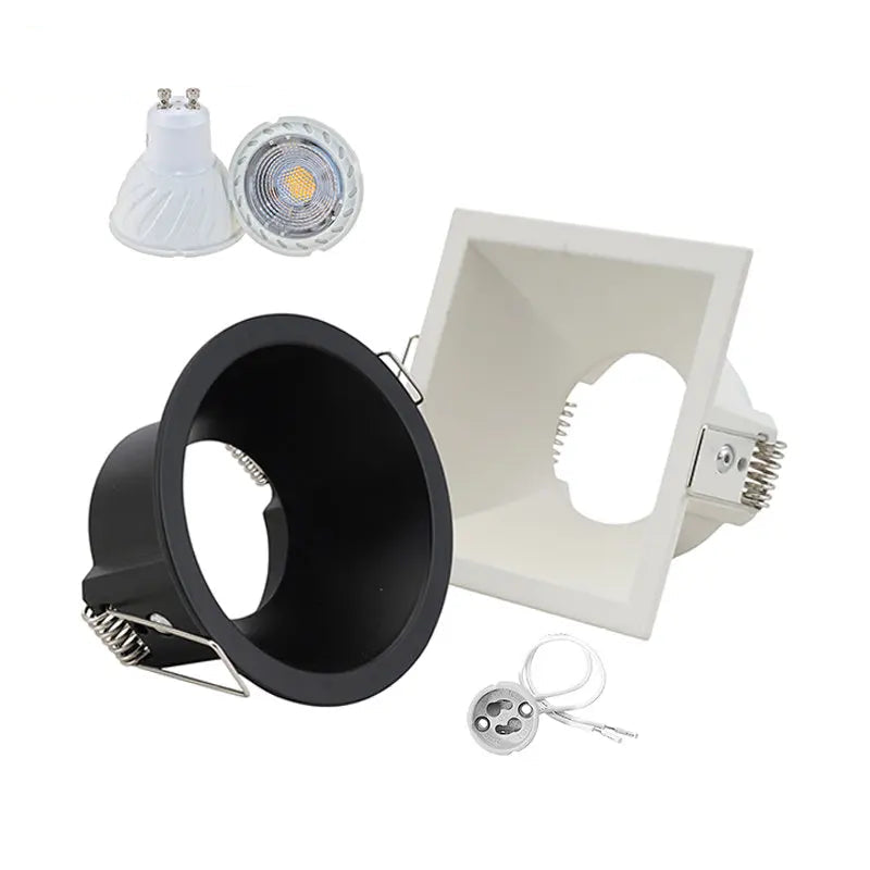 GU10 MR16 GU5.3 Recessed Spotlight Frame Splash-Proof 86mm Spring Clips Bathroom Wet Room