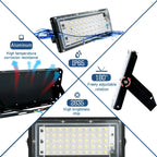 LED Flood Light 50W 100W SMD2835 CRI 85+ 180° IP65 AC 110-220V Warm Cool White 2-Year