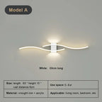 Modern LED Strip Wall Sconce 60cm 80cm Remote Control Up Down Light 90-260V