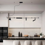 Nordic Designer LED Chandelier Pendant Light Black Iron Flush Mount Dining Room Kitchen Bar Table AC 90-260V
