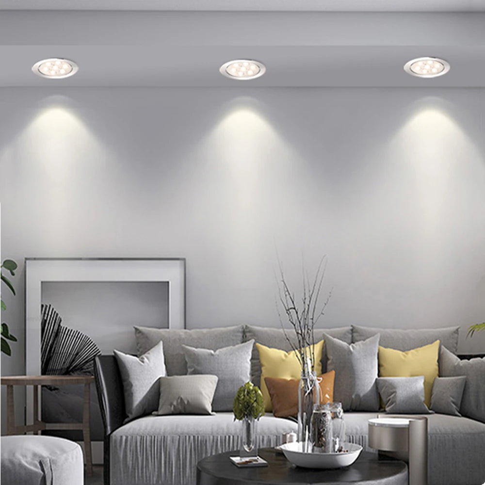 Dimmable Round LED Recessed Ceiling Downlight 3W 4W 5W 7W 9W 12W 18W AC85-265V