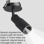 Zoom track spotlight can focus light from 10 ° -60 °, freely adjust aperture size, bar restaurant atmosphere spotlight