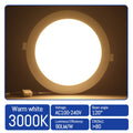 4-Pack LED Recessed Downlight 6W-24W No Flicker 3000K 4000K 6000K AC 110-260V Kitchen