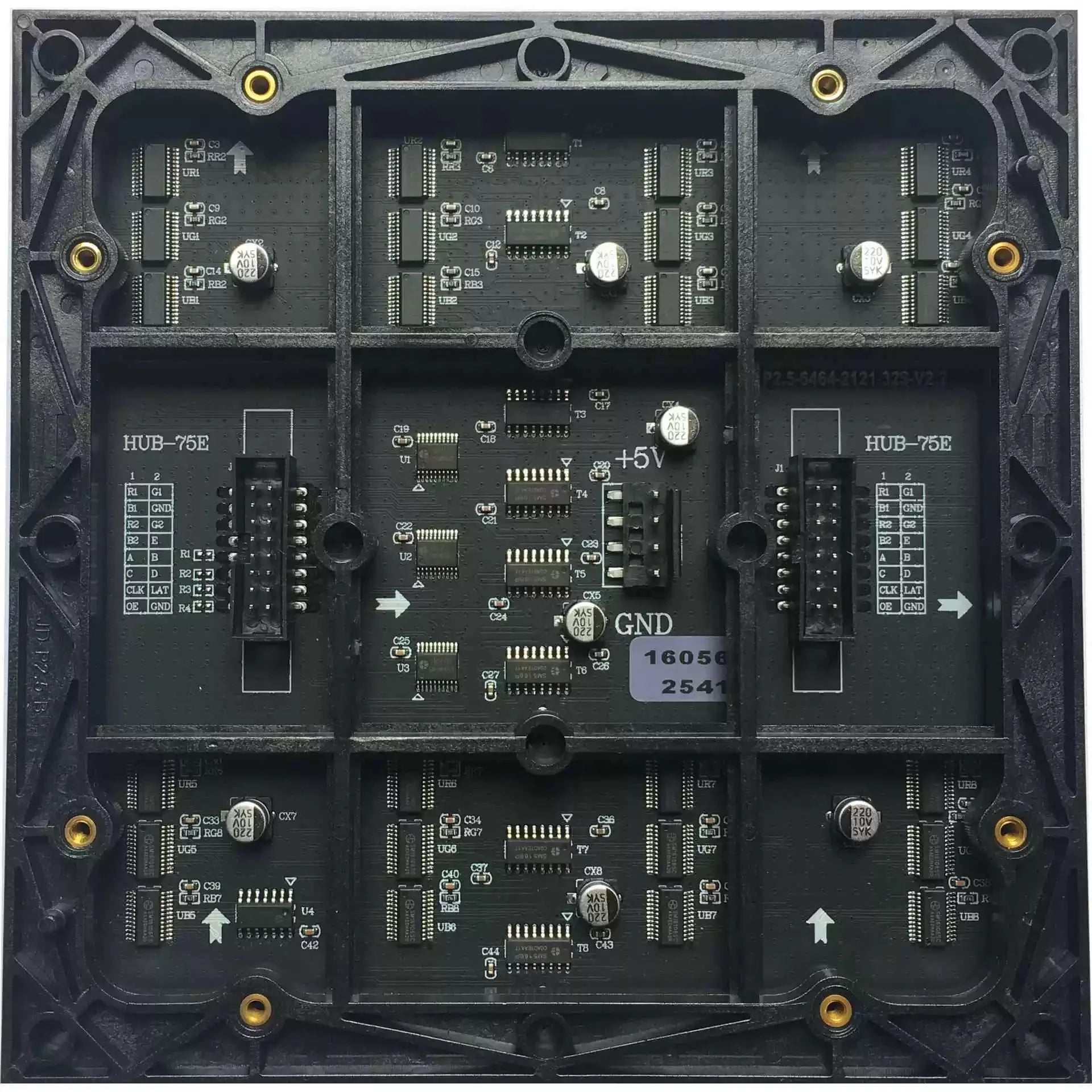 P2.5 Indoor Full Color RGB LED Display Module 160x160mm 64x64 Pixels SMD2121 1/32 Scan High Brightness Panel