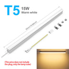 T5 LED Tube Light 15W 50cm SMD2835 CRI 80+ AC 85-265V Warm Neutral Cool White Aluminum