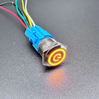 Waterproof LED Metal Push Button Switch 12mm 16mm 19mm 22mm 5A Momentary Latching 5-220V