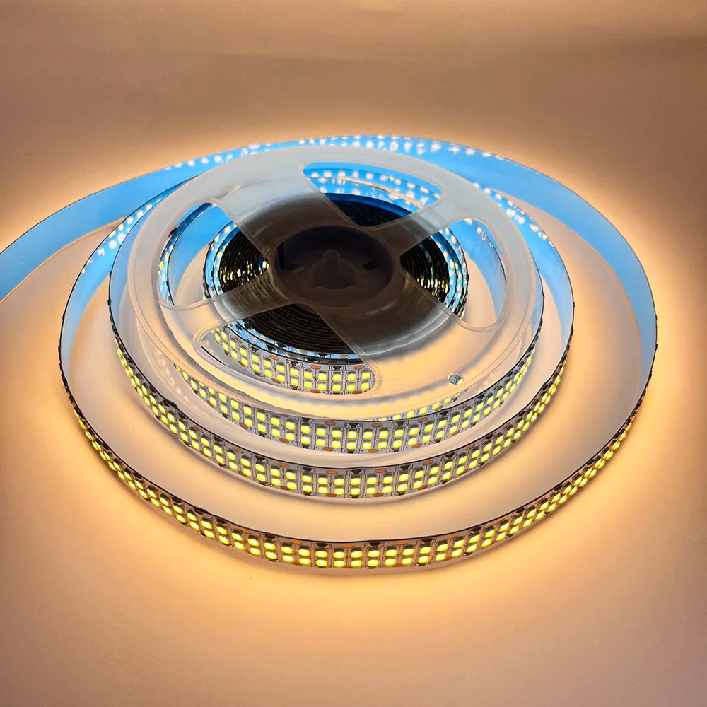 SMD2835 SANAN LED Strip 240/480 LEDs/m DC 12V 24V IP20 IP67 5m Warm Natural Cool White