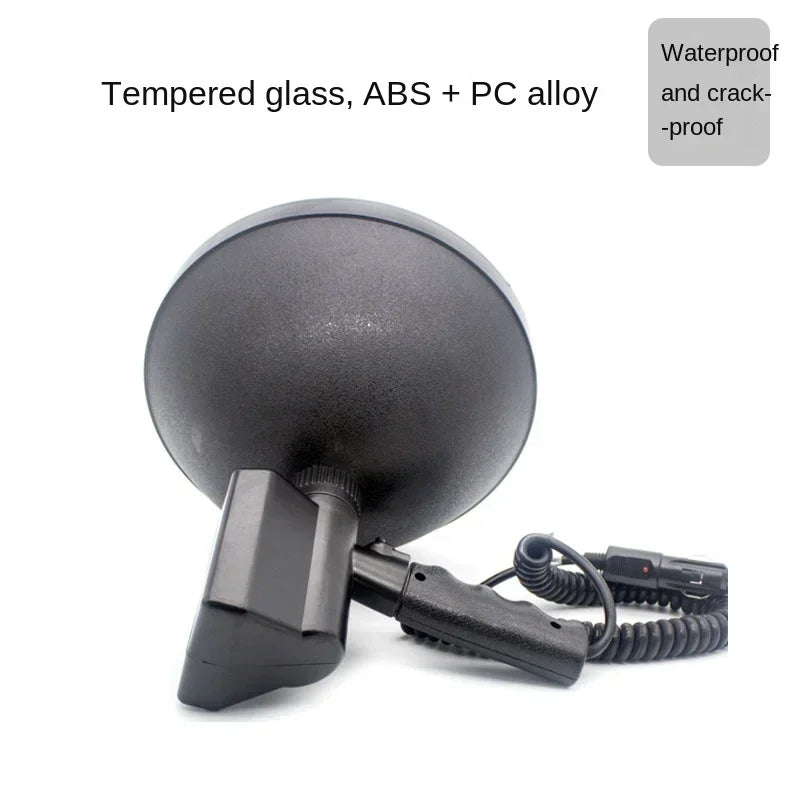 100W HID Xenon Handheld Searchlight 12V DC 8000lm 6000K IP56 H3 Bulb Tempered Glass ABS PC Portable Car Plug Hunting Fishing Outdoor Work Light