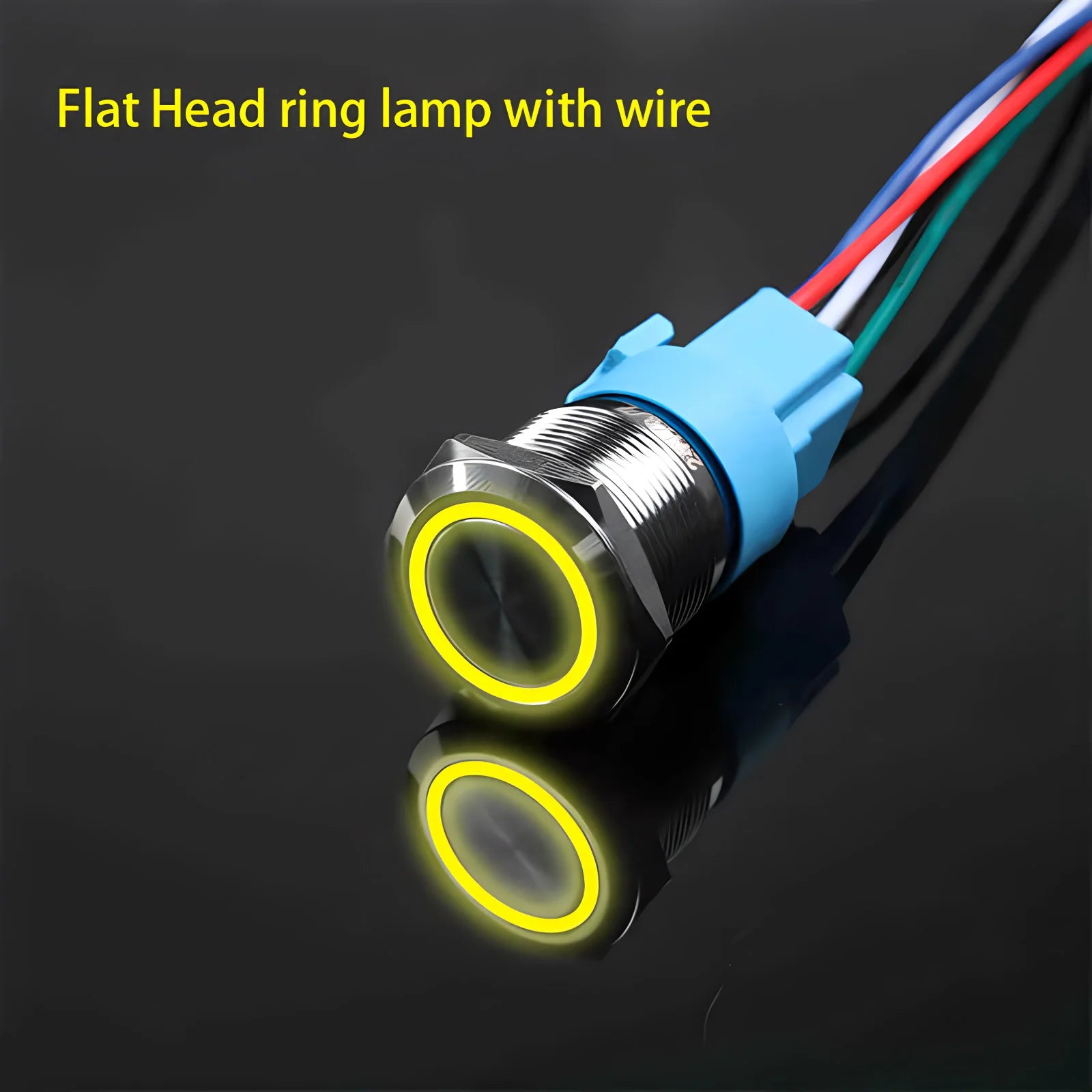 LED Illuminated Metal Push Button Switch 16mm 19mm 22mm 5A Momentary Latching 3-220V 5 Colors