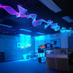 Fiber Optic Mesh LED Light Kit 6M 10M RGB IP65 RF Remote 12W AC 100-240V Tree Décor