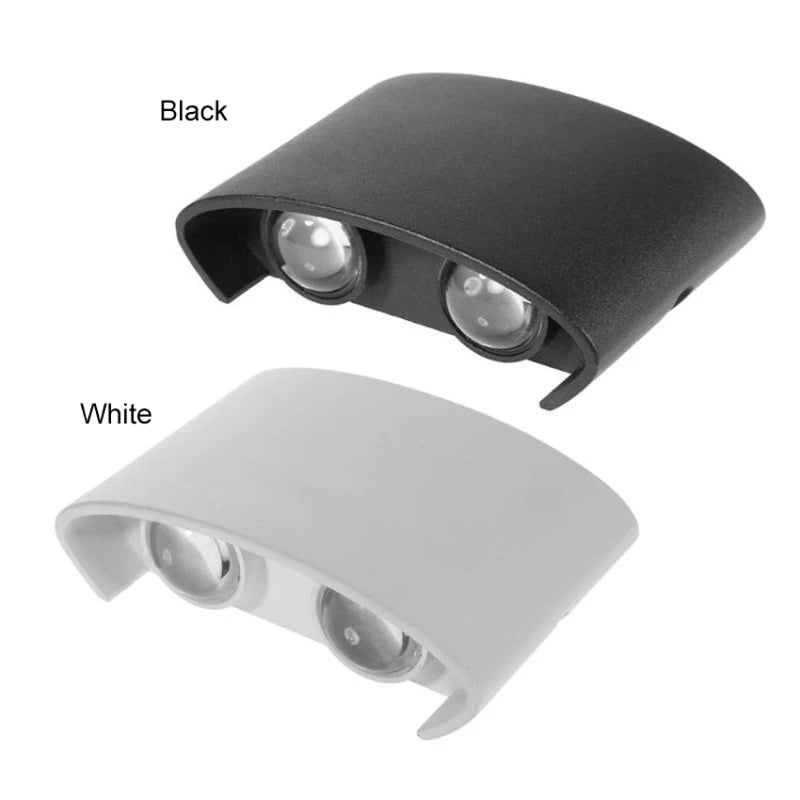 Modern LED Wall Sconce Up Down 6 Sizes Black White 3000K 6500K Waterproof AC 85-265V