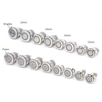 IP65 LED Stainless Steel Push Button Switch 12mm 16mm 19mm 22mm 3A Momentary Latching 3-220V