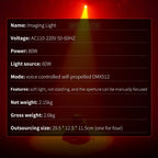 80W COB LED Stage Follow Spot Light DMX512 Voice Control Standalone AC 110-220V 30x12x12cm