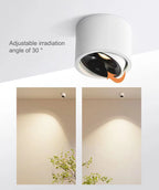 Adjustable COB LED Surface Mounted Spotlight 5W 7W 9W 12W 15W Dimmable 85-265V