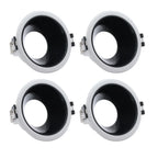 GU10 MR16 Recessed Spotlight Frame Holder D88mm 75mm Cutout 4 Color Combos CE RoHS