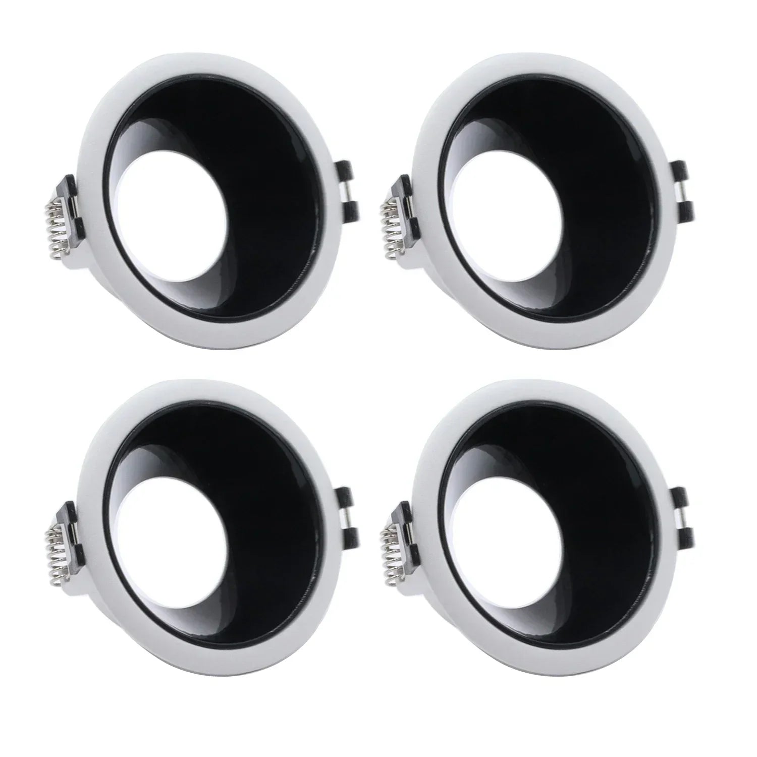 GU10 MR16 Recessed Spotlight Frame Holder D88mm 75mm Cutout 4 Color Combos CE RoHS