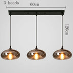 Modern Multi-Head Glass Pendant Chandelier 3 6 8 10 12 Heads 21-114W Dimmable AC 90-265V