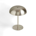 Wireless Rechargeable LED Table Lamp 3W Dimmable Touch Switch 3-Color Mode Iron Portable