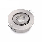 Mini 3W COB LED Recessed Spotlight DC12V 24V 52mm 270-300lm Satin Nickel 42mm Cutout 10 Pack