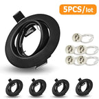 Recessed Ceiling Downlight Housing Frame 50mm Cutout for GU10 GU5.3 MR16 Spotlight Bulbs
