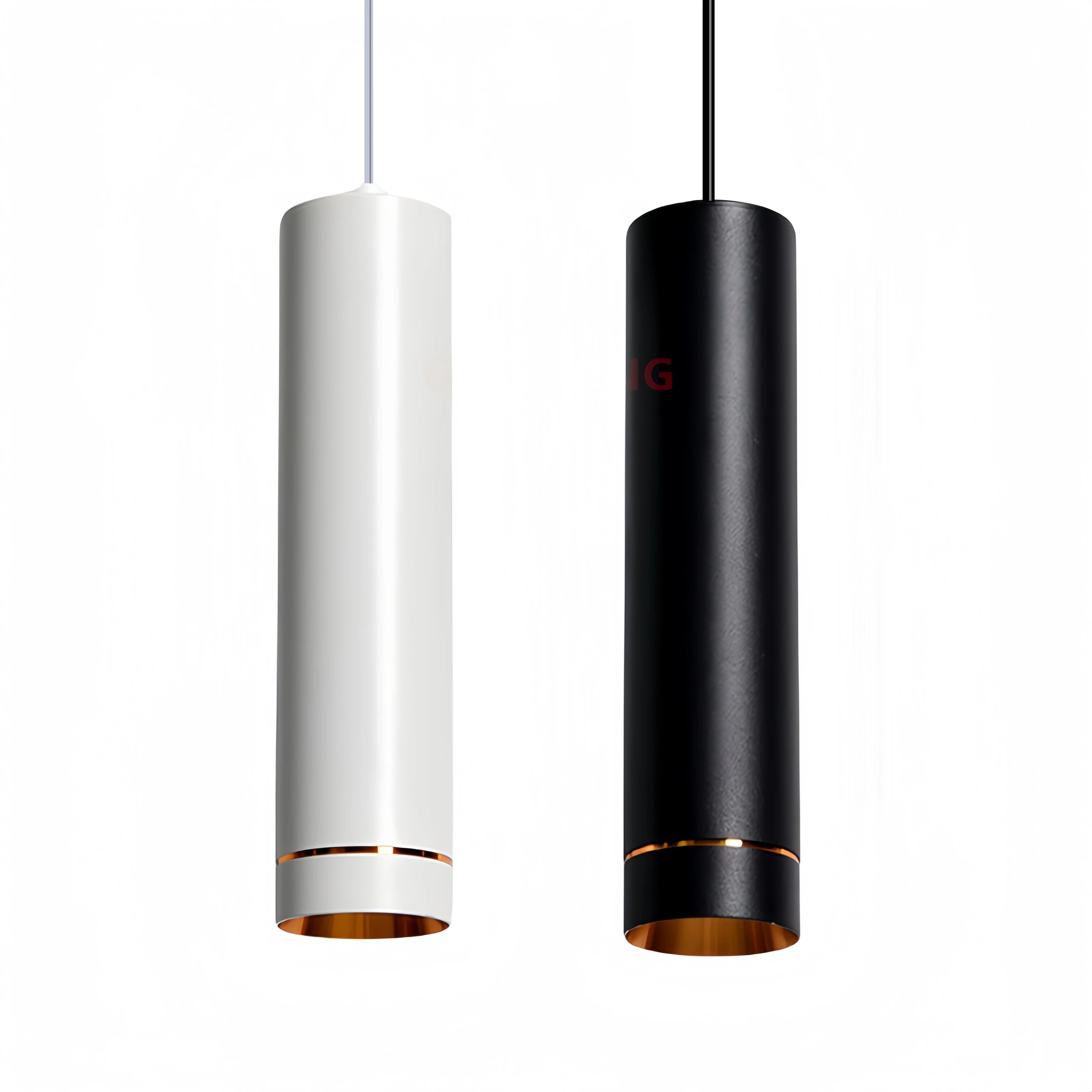 LED Pendant Light Cylindrical Long Tube Lamps Dimmable for Kitchen Dining Bedroom Bar Decoration LED ceiling Hanging Chandelier