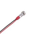 6mm LED Metal Indicator Light DC 3V 5V 6V 12V 24V AC 220V Waterproof Red Yellow Blue Green White