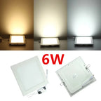 LED Recessed Panel Downlight 3W 4W 6W 9W 12W 15W 25W 120° PF97% AC 85-265V CE RoHS