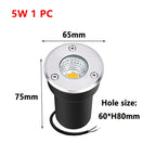 IP67 COB LED Underground Ground Light 5W 10W 12W 15W AC 85-265V or DC 12-24V 120 Degree 120 lm/W Warm White Natural White Cool White Red Green Blue
