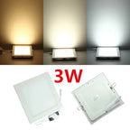 LED Recessed Panel Downlight 3W 4W 6W 9W 12W 15W 25W 120° PF97% AC 85-265V CE RoHS