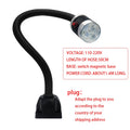 LED Machine Tool Work Light 3W 6W 9W Flexible Hose Arm Magnetic Screw Base CCC