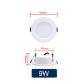 LED Recessed Downlight 5W 9W 12W 15W 18W Epistar DC12V DC24V AC110-220V 120° 2-Year