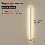Modern Nordic LED Outdoor Wall Lamp IP65 Metal Acrylic Black Dimmable Remote AC 110-240V