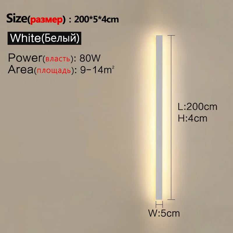 Modern Nordic LED Outdoor Wall Lamp IP65 Metal Acrylic Black Dimmable Remote AC 110-240V