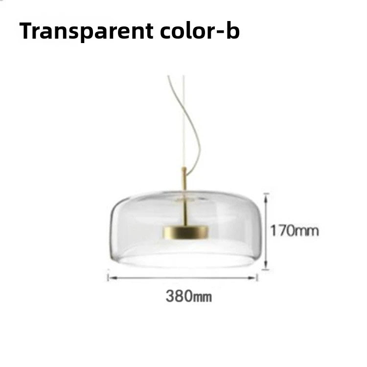 Modern Glass Pendant Light E26 E27 Iron Knob Switch AC 90-260V 5-10m² Hotel Bar Bedroom