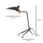 3-Arm Tripod LED Floor Lamp E26 Art Deco Iron Copper Bronze Remote Control Dimmable AC 90-260V Adjustable Spider Standing Lamp Bedroom Living Room