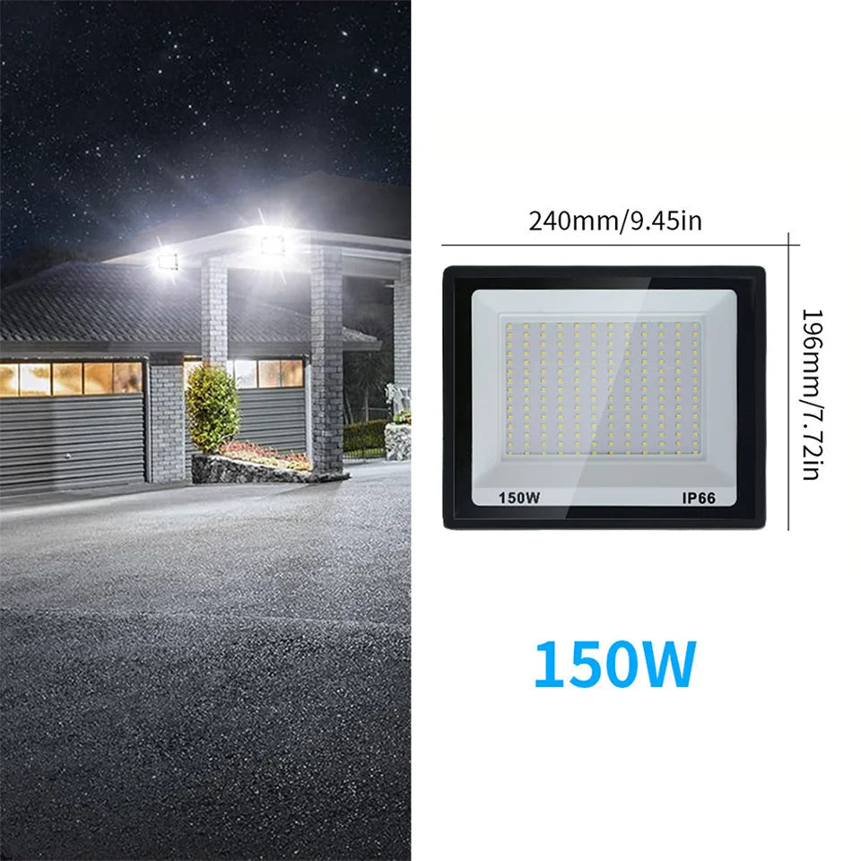LED Flood Light 10W 20W 30W 50W 100W 150W 200W 300W IP66 Waterproof AC 110-220V
