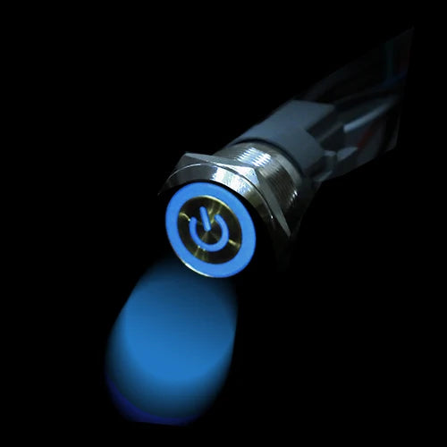 IP65 LED Stainless Steel Push Button Switch 12mm 16mm 19mm 22mm 3A Momentary Latching 3-220V