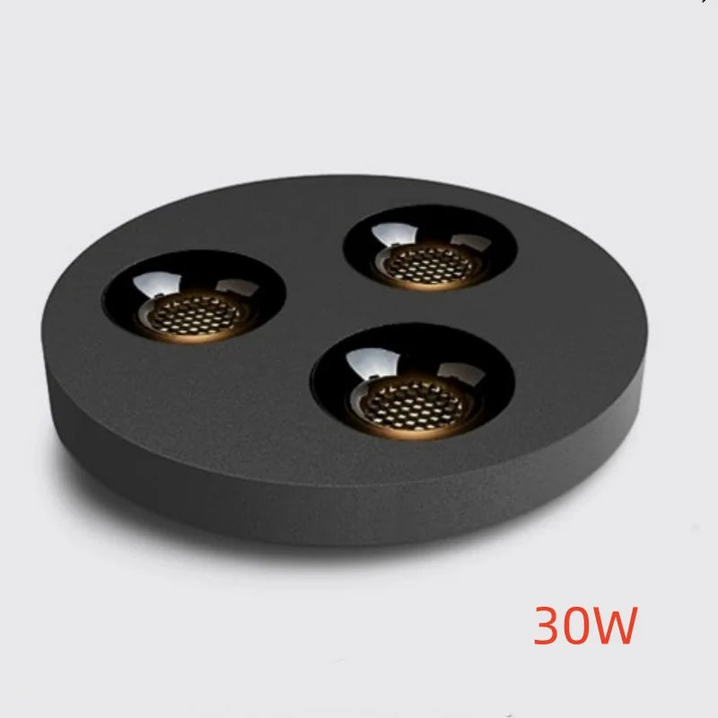 Ultra Thin COB LED Surface Mounted Ceiling Spotlight 10W 30W 50W 60W CRI 93 24 Degree Anti Glare Dimmable Knob Switch AC 85-265V Black White