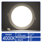 4-Pack LED Recessed Downlight 6W-24W No Flicker 3000K 4000K 6000K AC 110-260V Kitchen