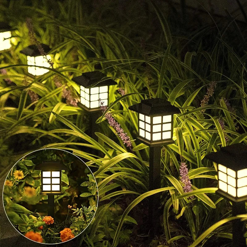 Solar Pathway Lights Outdoor Waterproof IP65 Garden Landscape Lighting 2 Pack