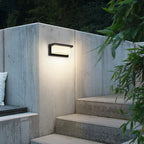 20W IP65 LED Outdoor Wall Lamp Radar Motion Sensor 3-6m AC 85-265V Black ABS Porch Garden