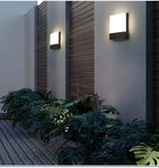 IP65 LED Outdoor Wall Lamp 18W Aluminum Baked Finish Motion Sensor CRI 85 120 to 130 lm/W AC 85-265V Warm White Cool White Balcony Garden