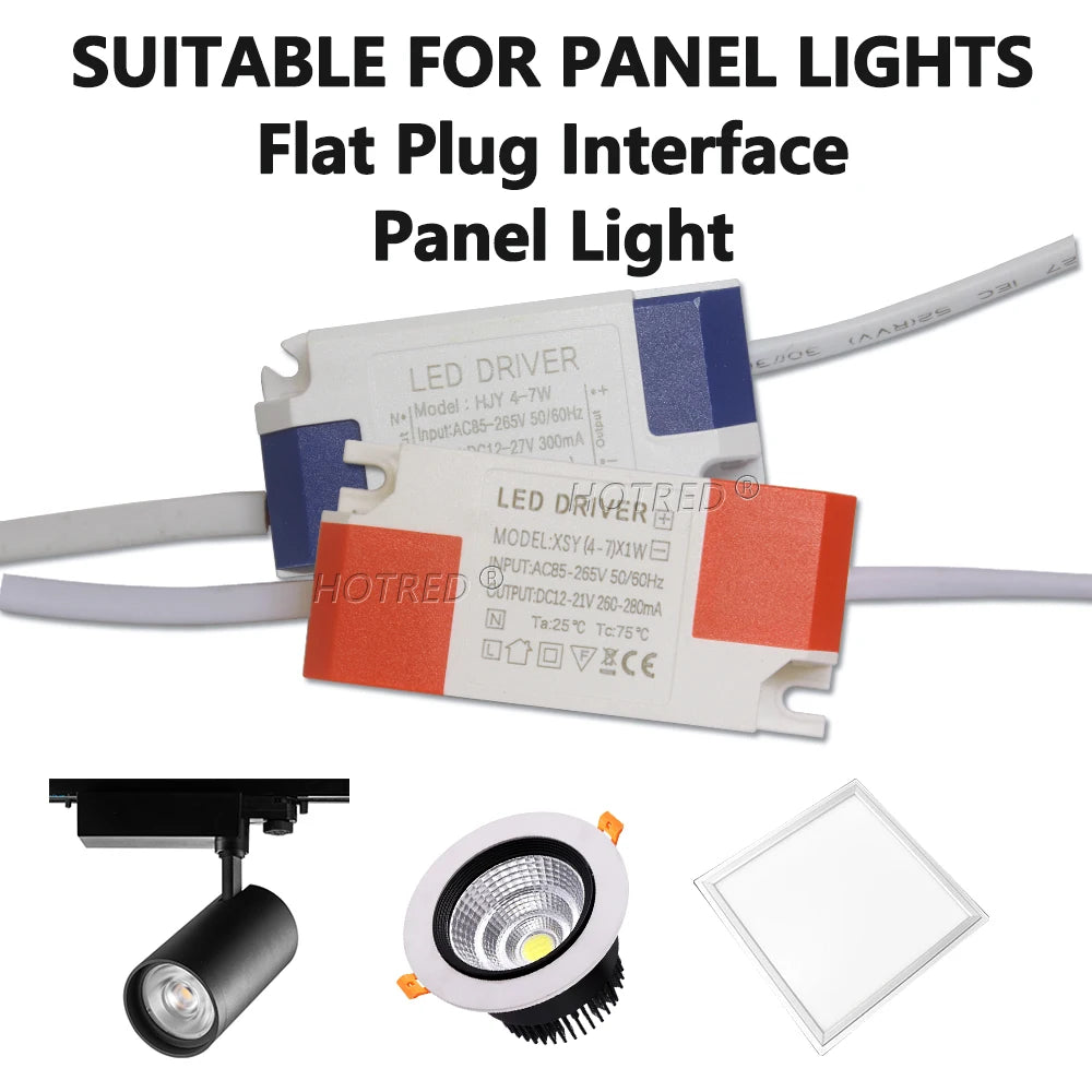 Constant Current LED Driver 3-5W 4-7W 8-12W 300mA 280mA AC 85-265V DC 8-43V Transformer